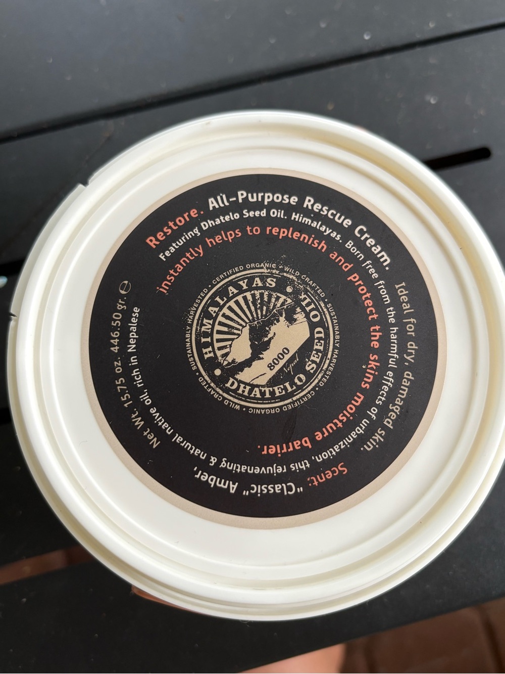 Tweak’d by Nature Restore Rescue Cream Amber Vanilla 15.75 oz